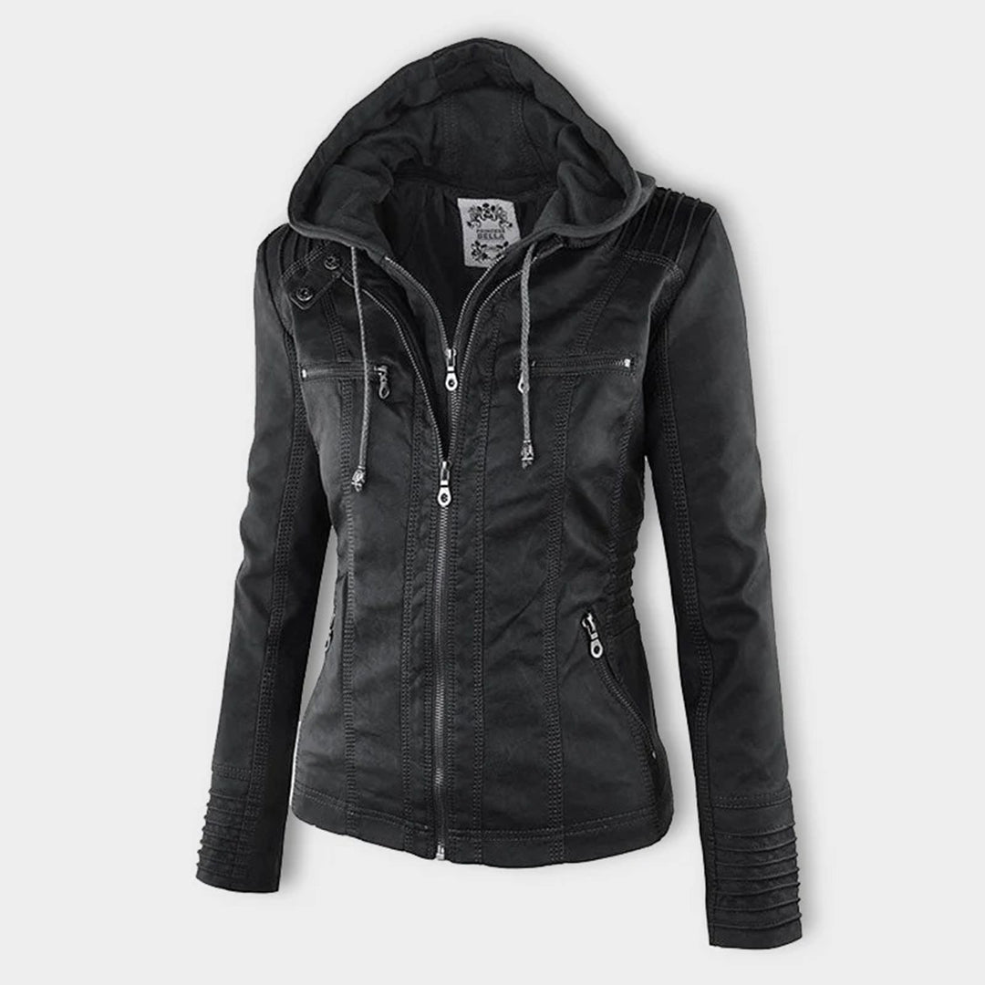 Kim | Weatherproof Women's Jacket with Hood Water-Repellent Lightweight