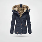 Kim | Winter Jacket With Fleece Lining And Hood Four Pockets
