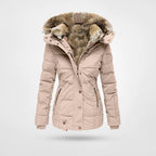 Kim | Winter Jacket With Fleece Lining And Hood Four Pockets
