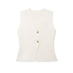 Isabelle| Elegant Asymmetrical Vest Top
