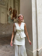 Isabelle| Elegant Asymmetrical Vest Top