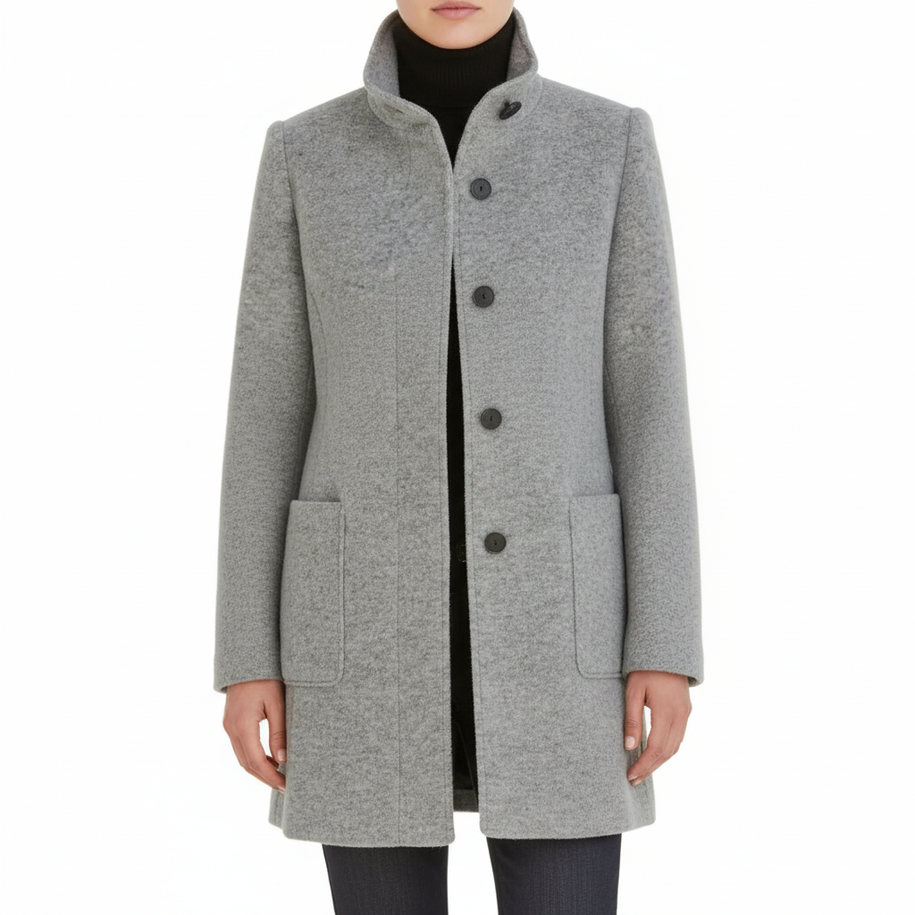 Lia | Wool coat for women, winter, button closure, elegant style