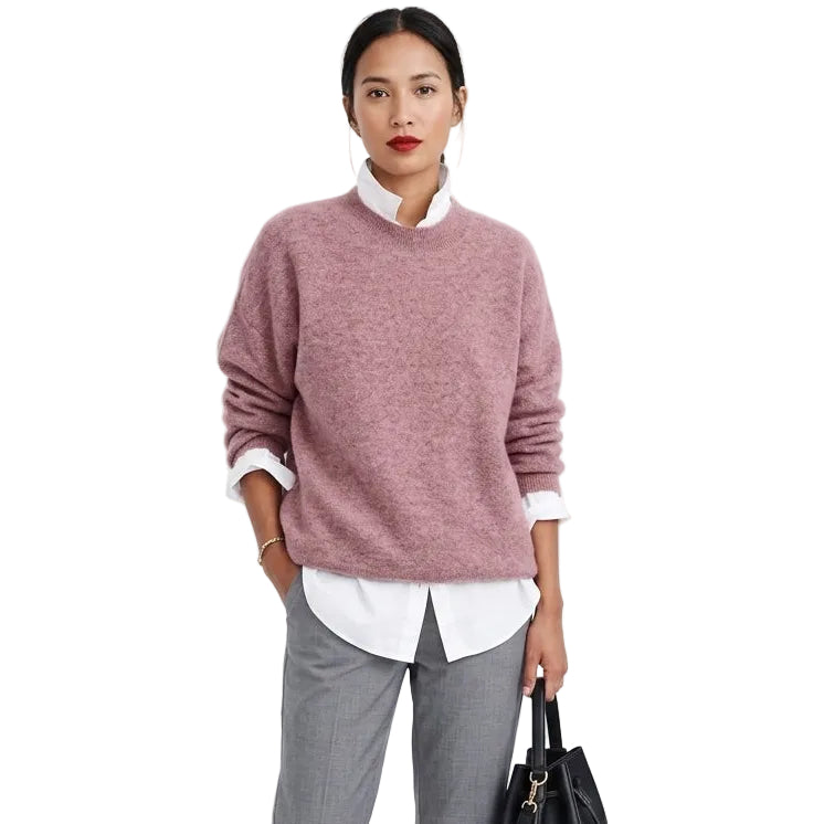 Elene | Loose Fit Button Collar Sweater