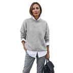 Elene | Loose Fit Button Collar Sweater
