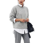 Elene | Loose Fit Button Collar Sweater