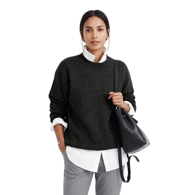 Elene | Loose Fit Button Collar Sweater