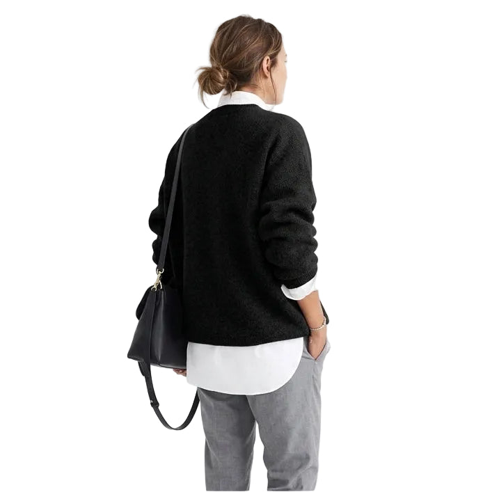 Elene | Loose Fit Button Collar Sweater