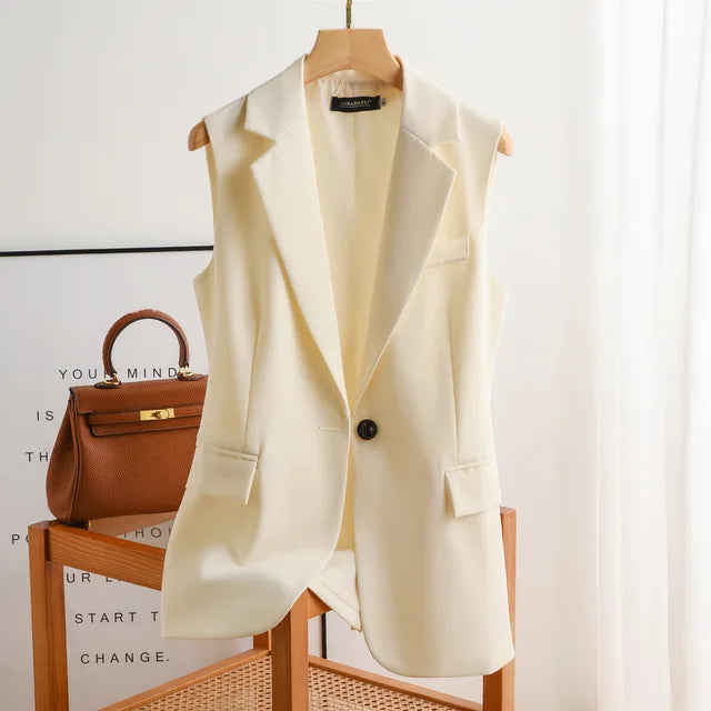 ISA | Elegant Chic Layering Sleeveless Blazer