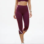Elcevi | High Waisted Capri Leggings with Pocket For Women