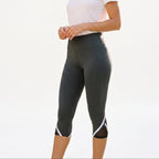 Elcevi | High Waisted Capri Leggings with Pocket For Women