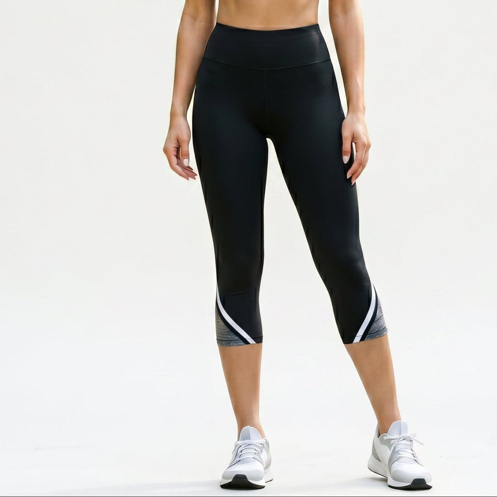 Elcevi | High Waisted Capri Leggings with Pocket For Women