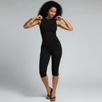 Elcevi | High Waisted Capri Pants with Pockets For Women