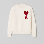 Amber - Soft Heart Knit Sweater for Women