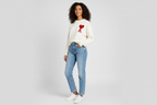 Amber - Soft Heart Knit Sweater for Women