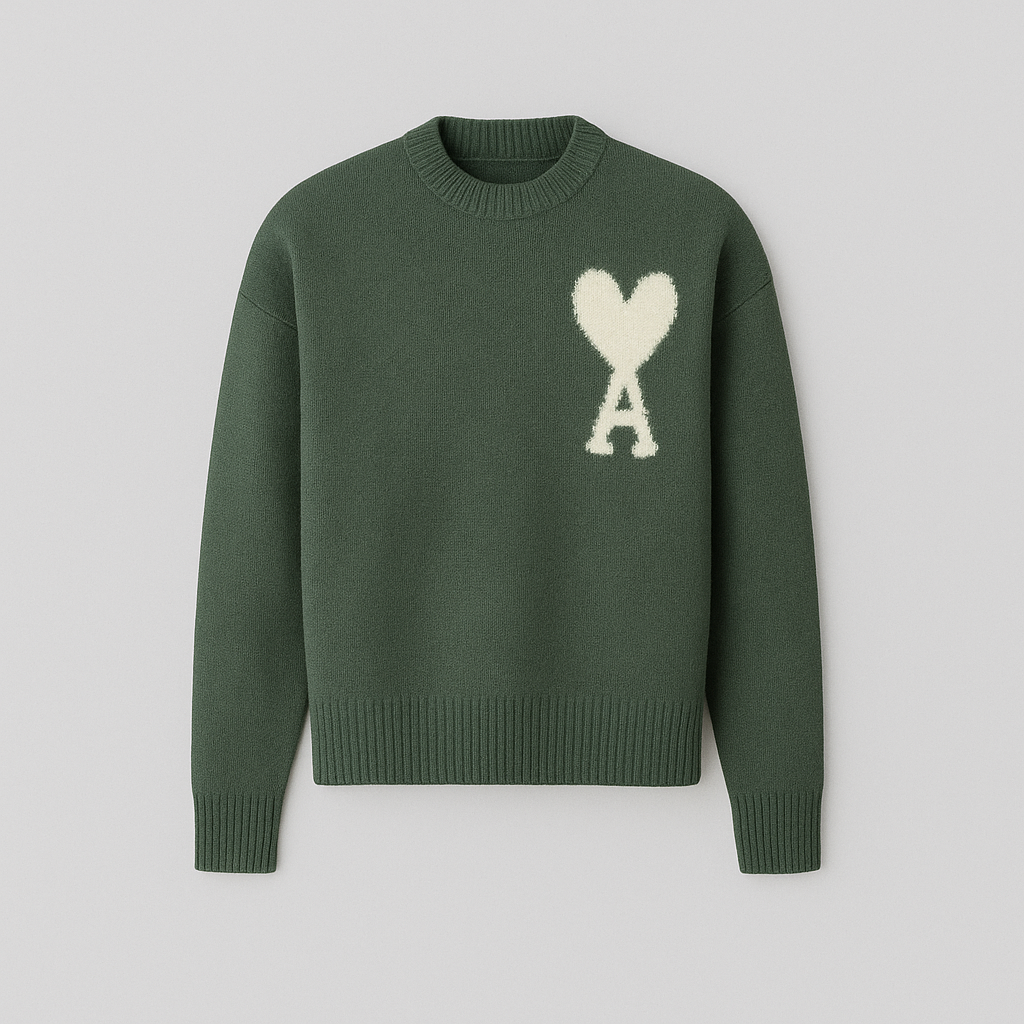 Amber - Soft Heart Knit Sweater for Women