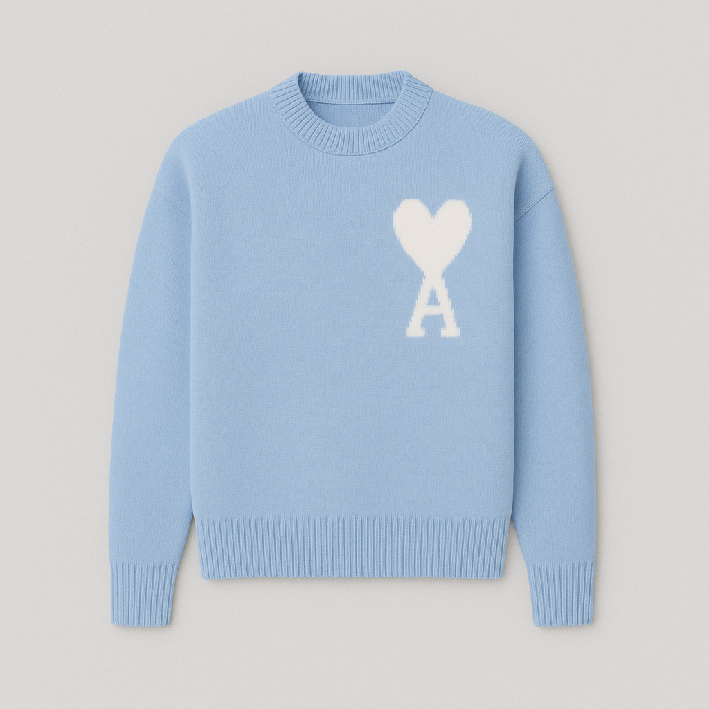 Amber - Soft Heart Knit Sweater for Women