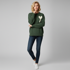 Amber - Soft Heart Knit Sweater for Women