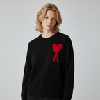 Amber - Soft Heart Knit Sweater for Women