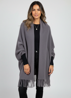 Lia | Women's Open-Front Cardigan with Fringe Hem