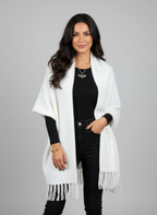 Lia | Women's Open-Front Cardigan with Fringe Hem