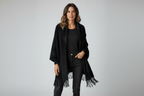 Lia | Women's Open-Front Cardigan with Fringe Hem