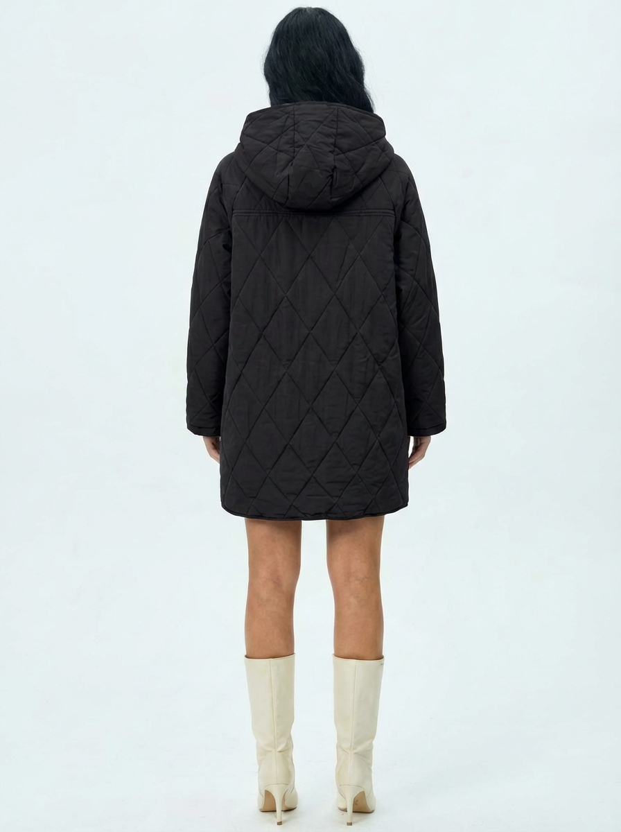 Lina | Quilted Hooded Jacket