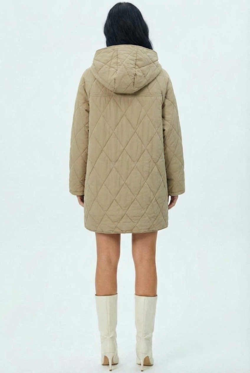 Lina | Quilted Hooded Jacket