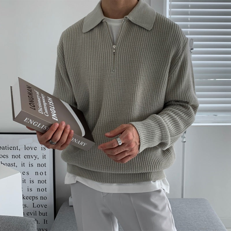Nathan Jake - Classic Knit Zip Sweater