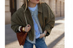 Fae | Elegant Suede Leather Jacket for Women