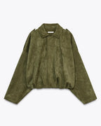 Fae | Elegant Suede Leather Jacket for Women