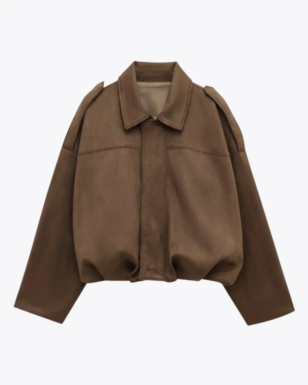 Fae | Elegant Suede Leather Jacket for Women