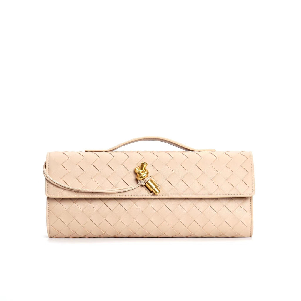 Lieke | Metallic Structured Clutch Shoulder Bag