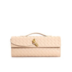 Lieke | Metallic Structured Clutch Shoulder Bag