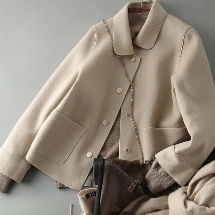 Lia | Women’s Warm Down Jacket Winter Button Front Lining