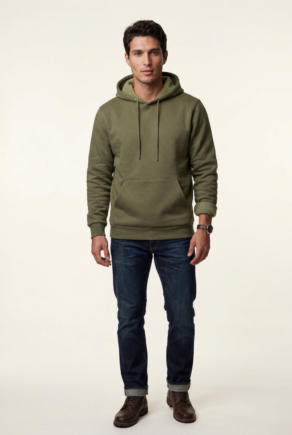 Liam | Lined Regular Fit Pullover Pocket Hoodie