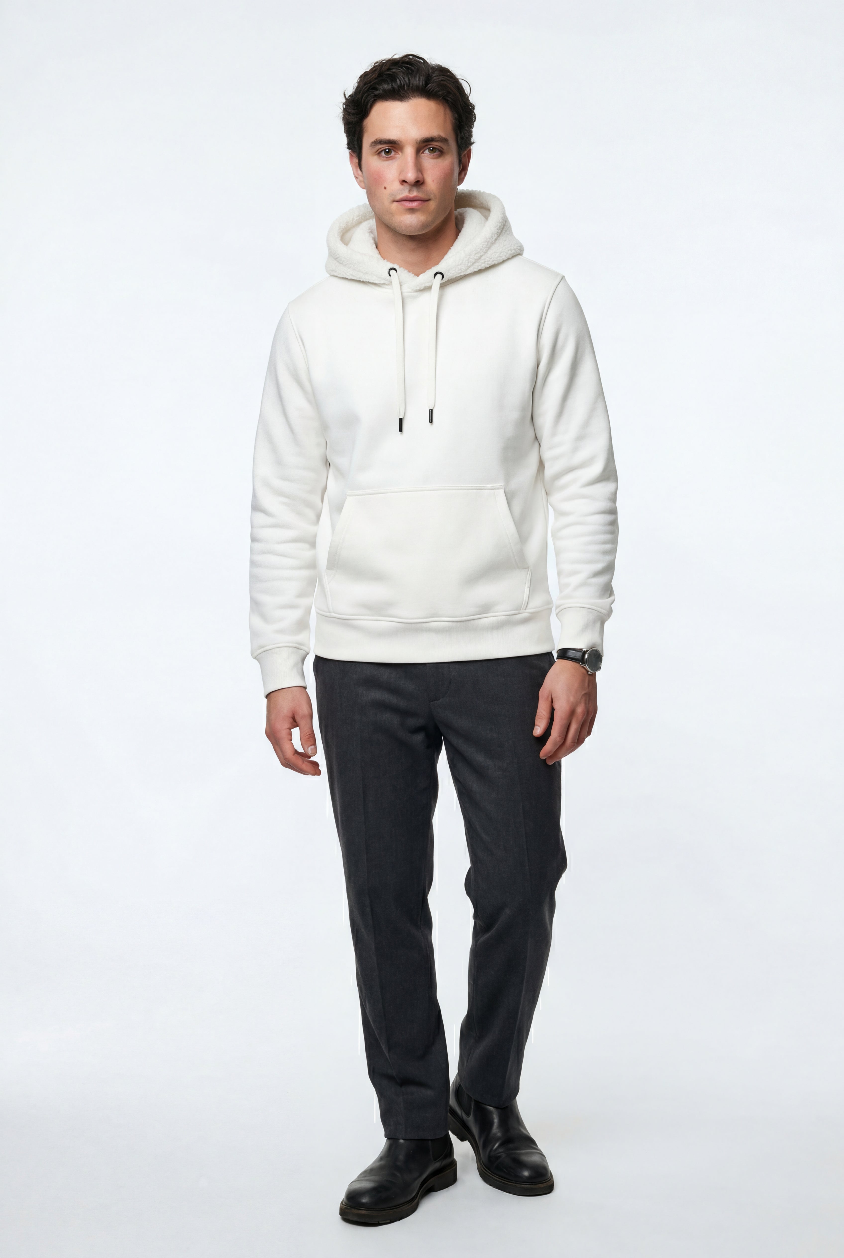 Liam | Lined Regular Fit Pullover Pocket Hoodie