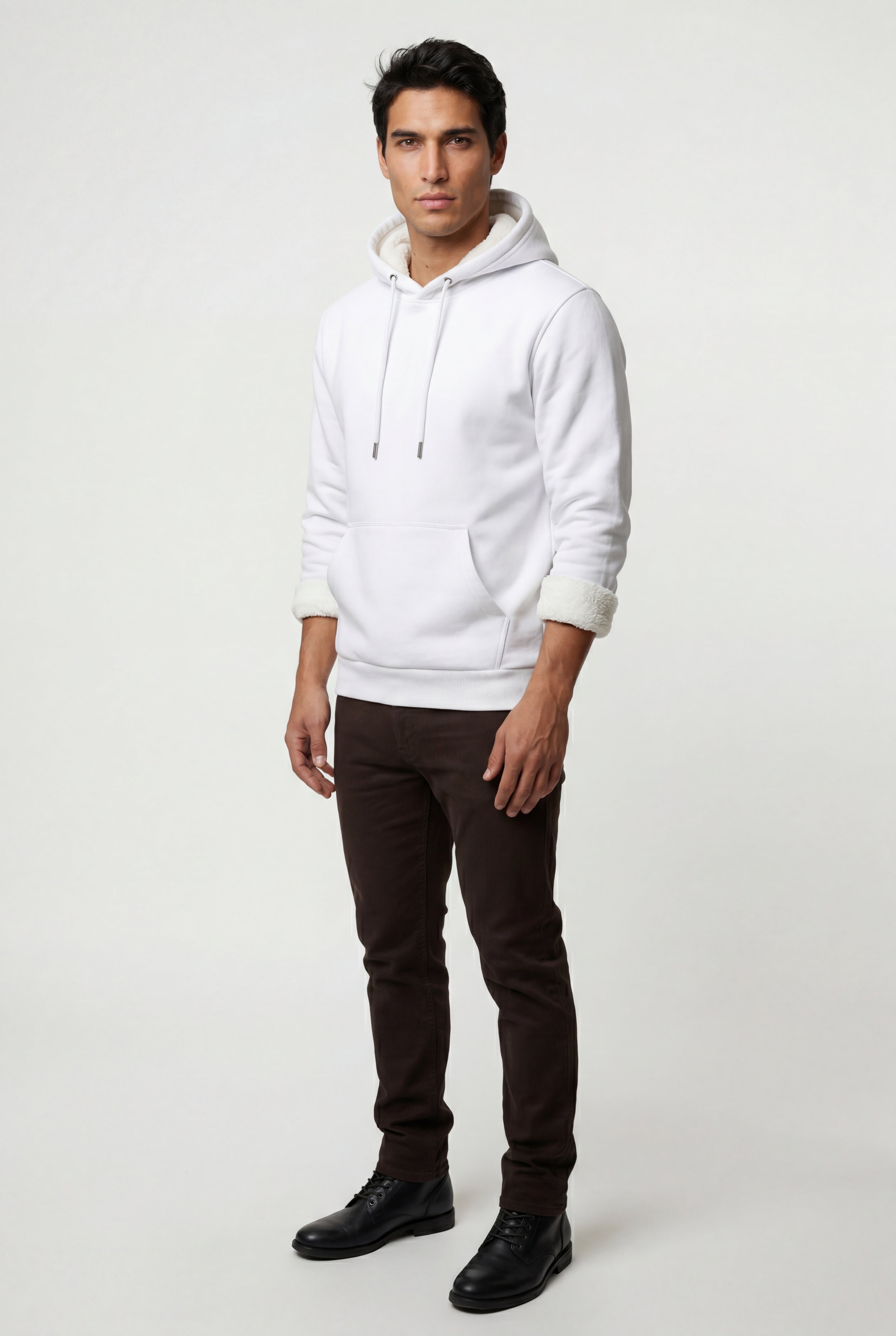Liam | Lined Regular Fit Pullover Pocket Hoodie
