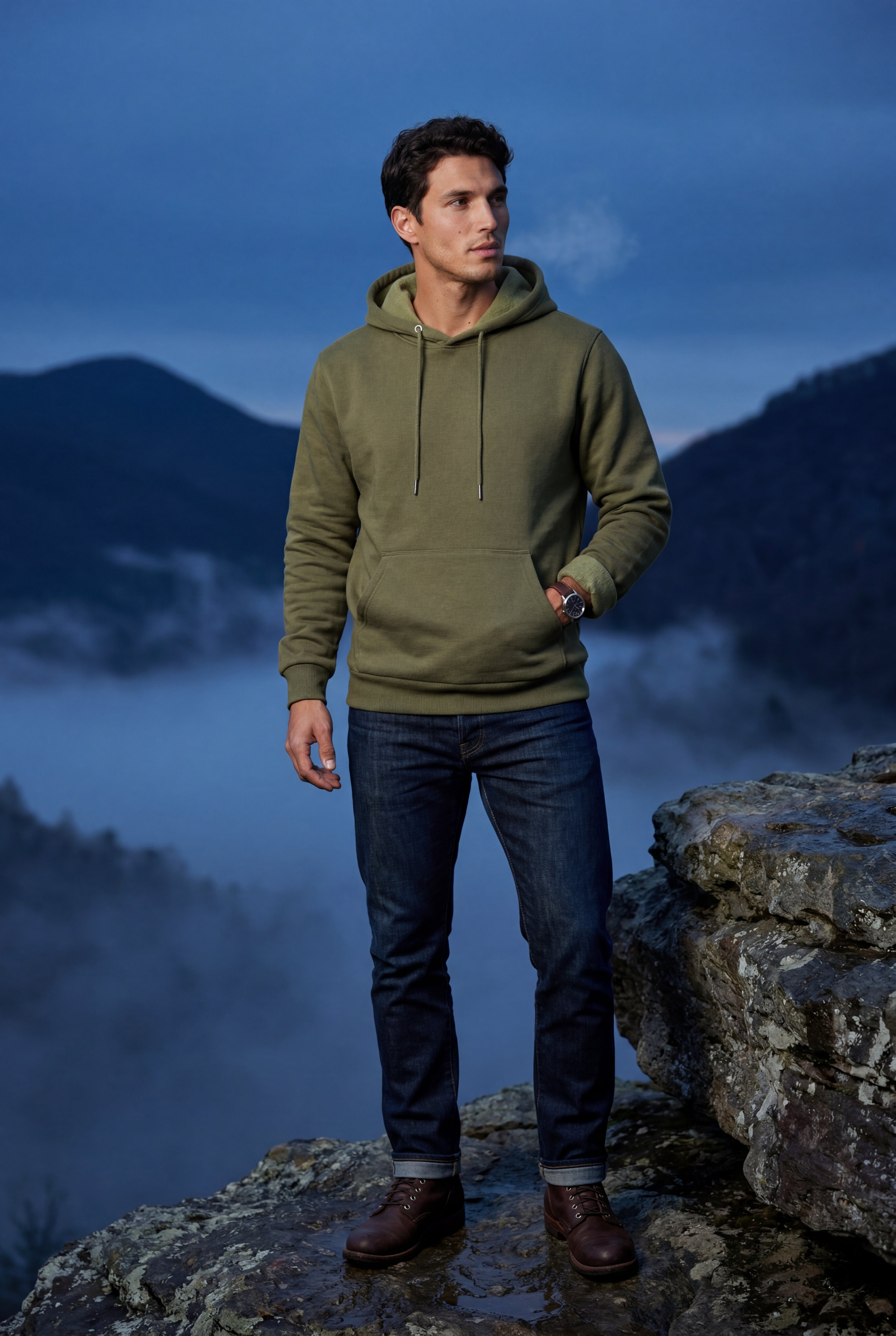 Liam | Lined Regular Fit Pullover Pocket Hoodie