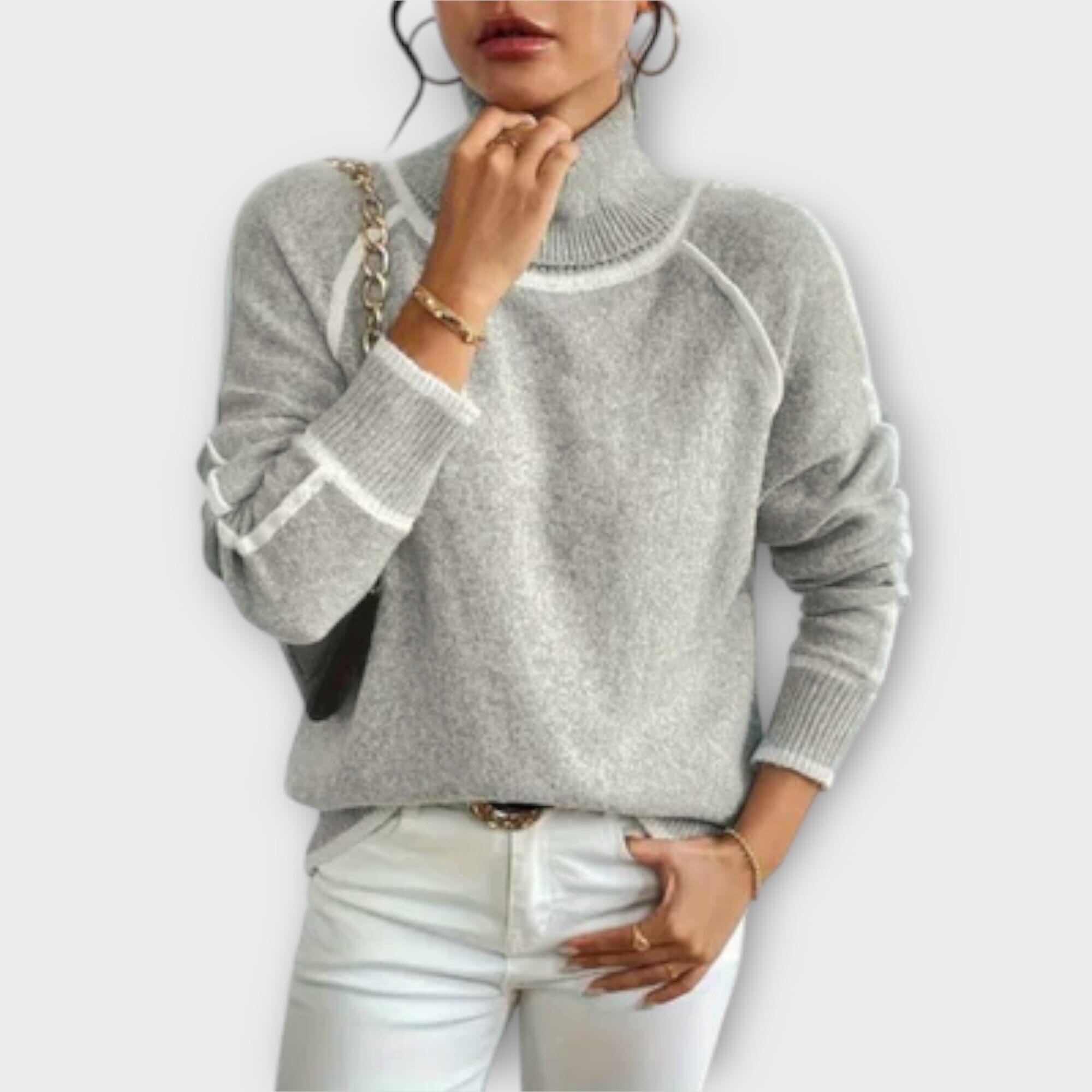 Aurora Melis - Casual High Neck Sweater