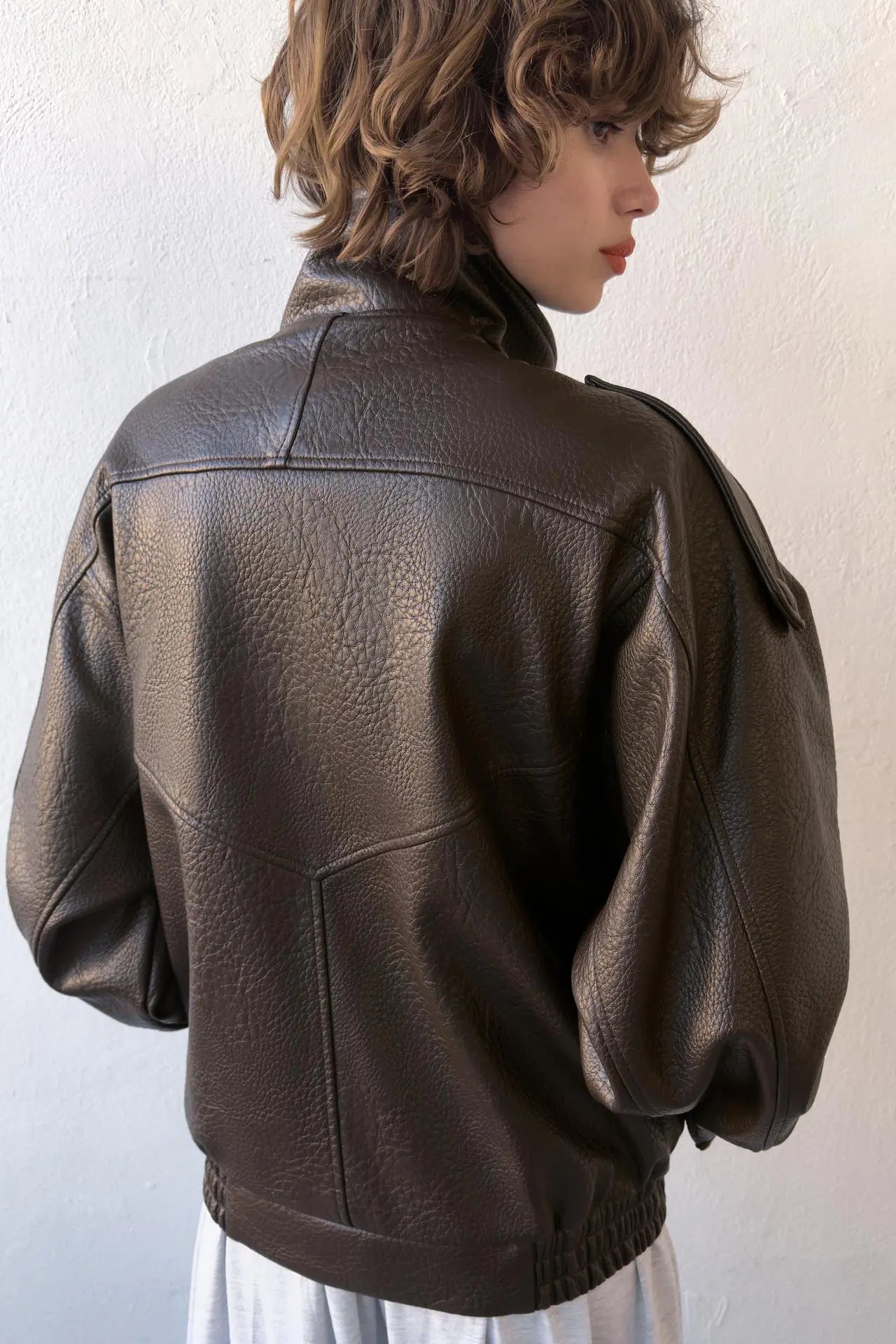 Elcevi | Women's Faux Leather Biker Jacket
