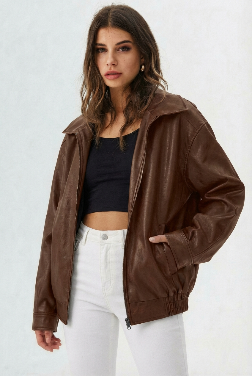 Noa |  Faux Leather Jacket
