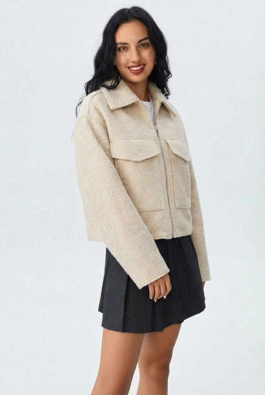 Noa | Tweed Zip Jacket