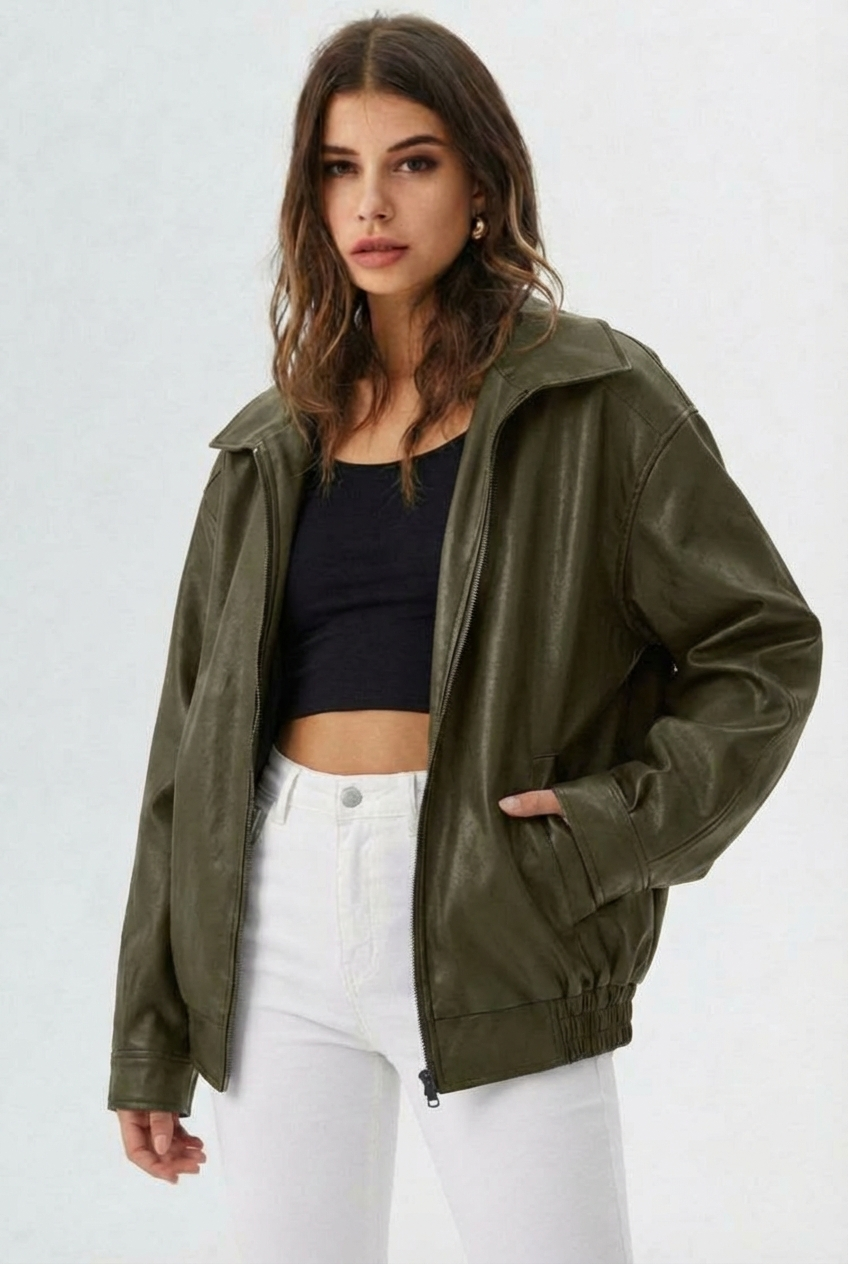 Noa |  Faux Leather Jacket