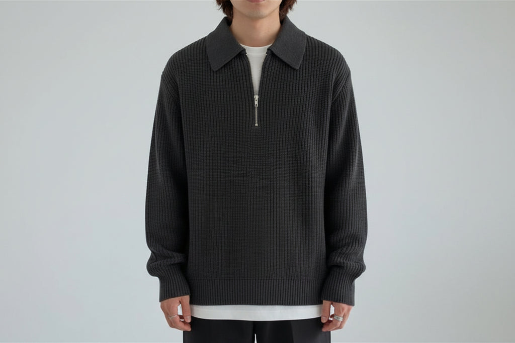 Nathan Jake - Classic Knit Zip Sweater