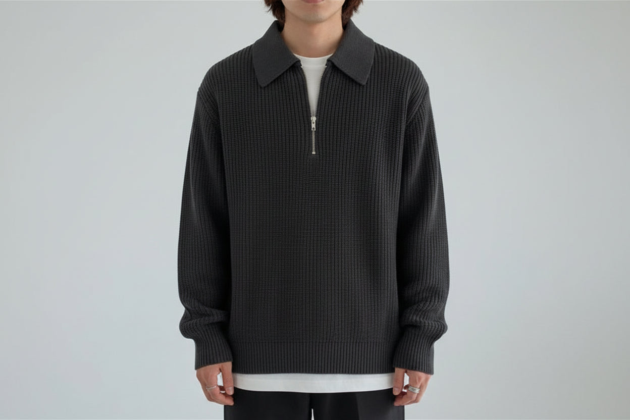 Nathan Jake - Classic Knit Zip Sweater
