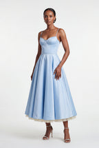 Alyssa | Sweetheart Neckline Fit and Flare Midi Cocktail Dress For Women