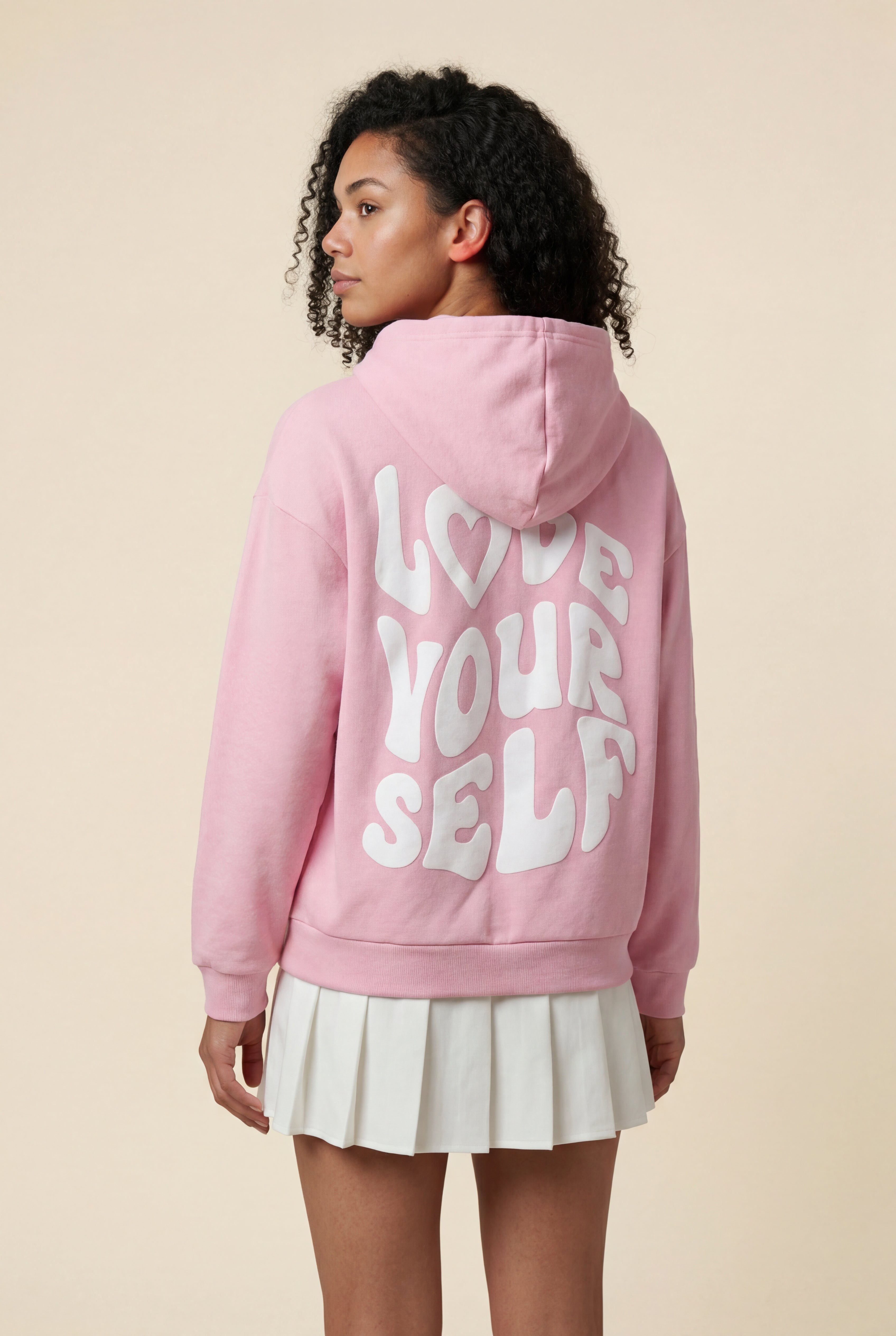 Lia | Women's Bold Back Print Loose Fit Hoodie