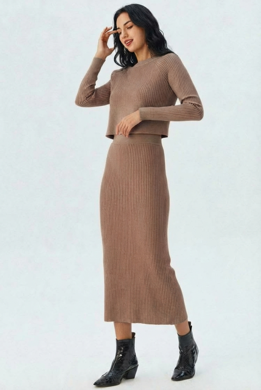 Lisa | Ribbed Knit Set