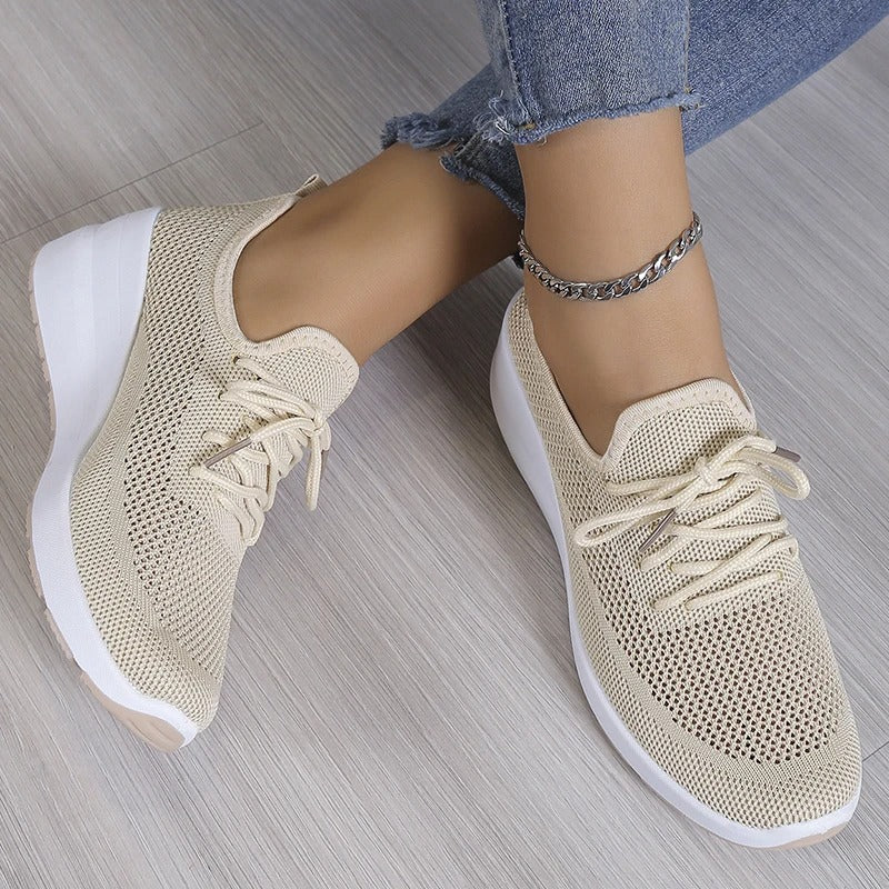 Lia | Breathable Platform Walking Sneakers