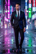 Liam | Contrasting Shawl Lapel Tuxedo Suit